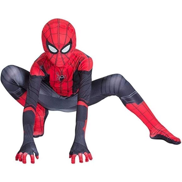 Superhero Costume Kids size medium 8-9 Spandex Halloween cosplay Jumpsuit - Picture 3 of 6